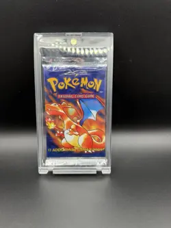 1999 Pokemon Base Set Booster Pack Wizards of the Coast (Charizard art) - HeavyU - Image 2