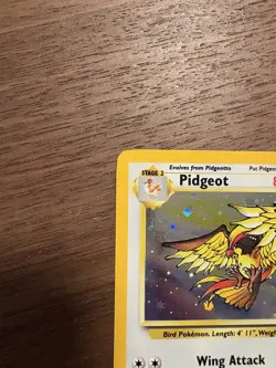 Rare Holo Pigeot 14/130 Base Set 2 WOTC Pokemon Card NM - Image 5