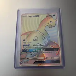 Pokemon Lapras GX (Secret) 151/149 SM Base Set Holo - Image 1