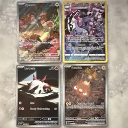 Pokemon TCG Spearow 151/132 Galarian Obstagoon Larvesta Stunfisk Holo Lot 4 Car… - Image 1