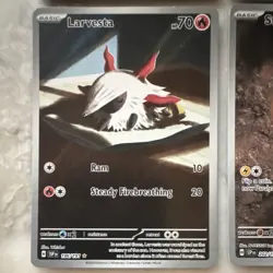 Pokemon TCG Spearow 151/132 Galarian Obstagoon Larvesta Stunfisk Holo Lot 4 Car… - Image 5