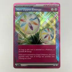 Pokemon Card Neo Upper Energy 162/162 Ace Spec Rare Holo SV05: Temporal Forces - Image 1