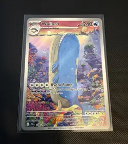 Pokemon TCG Wailord 162/159 Journey Together Illustration Rare IR NM English - Image 1
