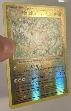 Pokemon TCG XY Evolutions Raichu Reverse Holo 36/108 Rare Card 2016 LP - Image 2