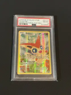 Pokemon TCG XY117 Promo Victini Full Art Graded Card - PSA 8 NM-MT (2016) - Image 1