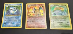 Charizard, Blastoise, Venusaur Pokemon TCG Cards "THE BIG THREE" - Image 1
