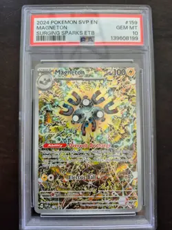 Pokemon Magneton Surging Sparks ETB Promo SVP EN 159 PSA 10 Gem Mint - Image 1