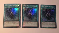 3x) SPELL POWER MASTERY SR08-EN022 1st Edition super Rare YuGiOh! - Image 1
