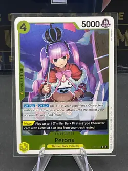 Perona (R) The Azure Sea’s Seven Rare OP14-111 One Piece Card Game - Image 1