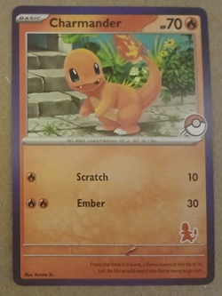 Charmander Blue Border Card My First Battle Charmander Stamped Deck Exclusive - Image 1