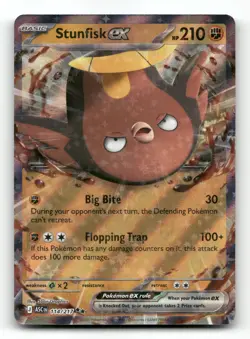 Stunfisk ex 114/217 - ME: Ascended Heroes - Pokemon Card NM/M - Image 1