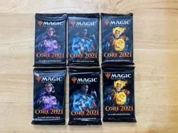 Lot of 6 Magic The Gathering MTG Booster Packs Core 2021 - Image 1