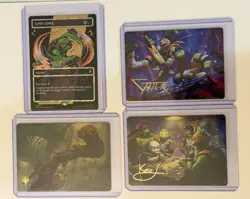 **RESERVED** MTG TMNT Super Combo + 3 Gold Stamp Art Cards - Image 1