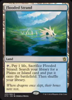 MTG English Flooded Strand NM Foil Khans of Tarkir - Image 1