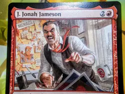 J Jona Jameson rare regular magic the gathering spider-man trading card - Image 2