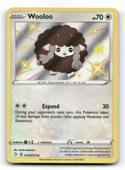 Wooloo SV103/SV122 - Shining Fates Shiny Vault - Pokemon Card NM/M - Image 1