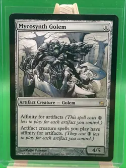 Magic The Gathering Mycosynth Golem Near Mint Pack Fresh - Image 1