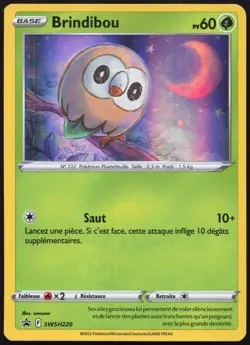 Carte Pokemon Brindibou SWSH220 Holo Promo SWSH Francais - Image 1