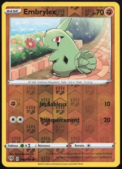 Carte Pokemon Embrylex 086/189 Reverse Tenebres Embrasees Francais - Image 1