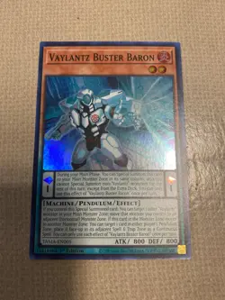 Yu-Gi-Oh! vaylantz buster baron mint super rare 1st ed TAMA-EN005 - Image 1