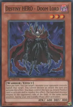 Destiny HERO - Doom Lord - LCGX-EN122 - Common - Unlimited Edition - Heavily Pla - Image 1