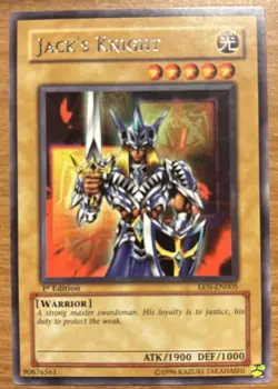 Yugioh! Jack’s Knight EEN-EN005 Ultimate Rare 1st Edition NM NP - Image 1