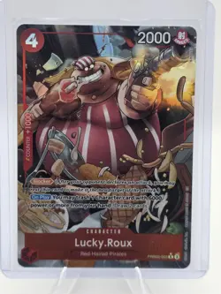 Lucky.Roux PRB02-003 Character One Piece 2000 Power 4 Cost Rare Foil Alt Art Pr… - Image 1