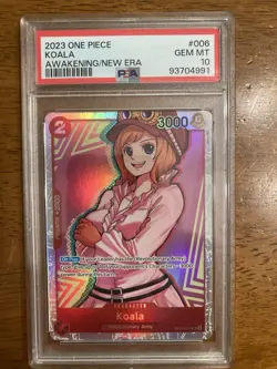One Piece Koala OP05-006 Awakening of the New Era Super Rare Foil PSA 10 - Image 1