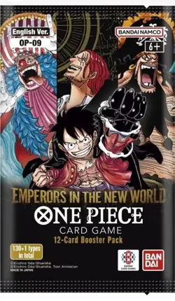 1x One Piece CCG - Emperors in the New World OP09 - Loose Booster Pack - Image 1