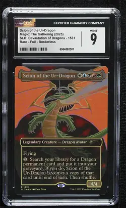 A Devastation of Dragons - Scion the Ur-Dragon (Borderless) Foil Magic CGC 9 - Image 1
