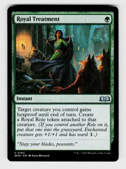 MTG, Wilds of Eldraine, Royal Treatment, Normal, No.183, U Instant - Image 1