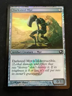 MTG [FOIL] Darksteel Myr {Scars of Mirrodin} - LP - Image 1
