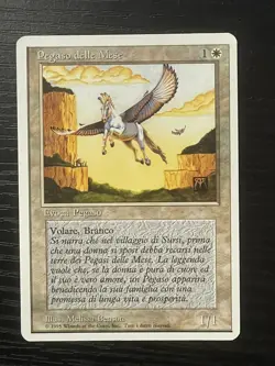 Magic MTG Italian Revised Mesa Pegasus Artist Proof Near Mint Only 50 Exist! - Image 1
