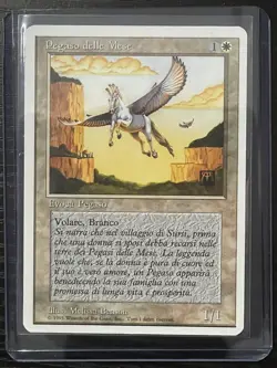 Magic MTG Italian Revised Mesa Pegasus Artist Proof Near Mint Only 50 Exist! - Image 3