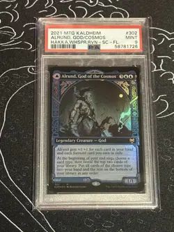Alrund, God of the Cosmos (Showcase) Kaldheim Foil PSA 9 - Image 1