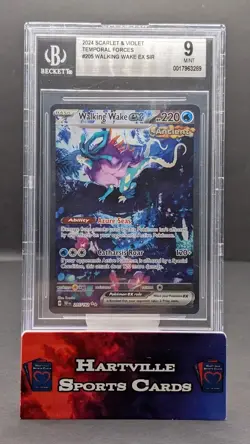 2024 POKEMON TEF SPECIAL ILLUSTRATION RARE #205 WALKING WAKE EX PSA 9 - Image 1