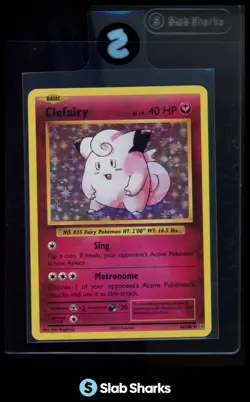 2016 POKEMON XY EVOLUTIONS #63/108 CLEFAIRY HOLO - Image 1