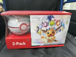 Pokemon TCG Prismatic Evolutions ETB Elite Trainer Box Pokeball Sams Club Bundle - Image 1