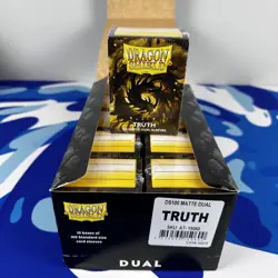 Dual Matte Truth Case Display Dragon Shield Standard Size Sleeves - 10 Packs - Image 1