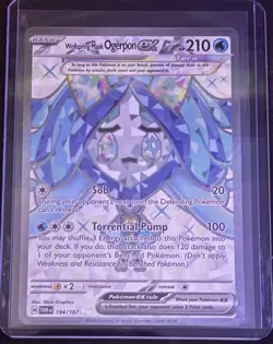 Pokemon Wellspring Mask Ogerpon ex Twilight Masquerade Ultra Rare 194/167 Holo … - Image 1
