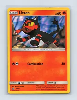 Litten - SM02 Holo Promo Sun & Moon Promo Pokemon Lightly Played - Image 1