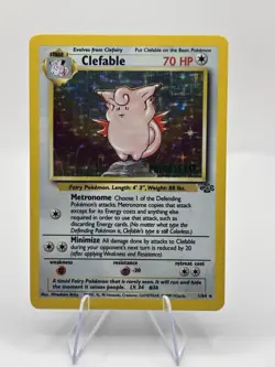 Clefable PRELEASE 01/64 WOTC Promo Holo Pokemon Very Rare! Prelease Stamped 🔥 - Image 1