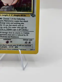 Clefable PRELEASE 01/64 WOTC Promo Holo Pokemon Very Rare! Prelease Stamped 🔥 - Image 4