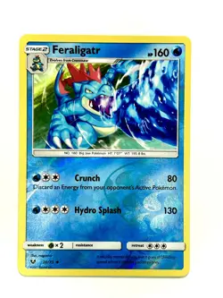 Feraligatr 20/73 Uncommon Shining Legends Pokemon Reverse Holo Near Mint - Image 1