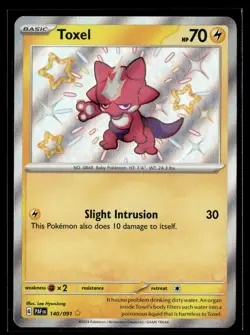 Pokemon TCG SV: Paldean Fates #140/091 Toxel - Image 1