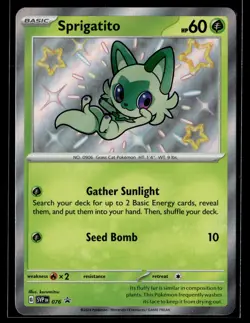 Pokemon TCG SV: Scarlet & Violet Promo Cards #076 Sprigatito - Image 1