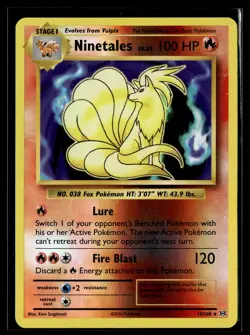 Pokemon TCG XY - Evolutions #15/108 Ninetales Rare Reverse Holo - Image 1