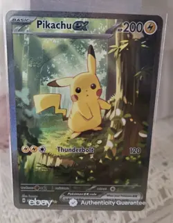 Pikachu ex #276/217 Special Illustration Rare Pokemon TCG: Ascended Heroes MINT! - Image 1