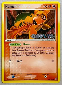 Pokemon Numel #68/107 Reverse Holo - 2005 EX Deoxys - NM to Mint (MT) Condition! - Image 1