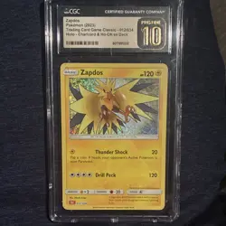 Zapdos Pokemon TCG Classic Charizard & Ho-Oh ex Deck Holo CGC Pristine 10 012/0… - Image 1